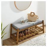 Upholstered Entryway Bench with Padded Seat