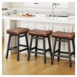 $162 Counter Height Bar Stools, 24' Brown/Black