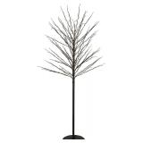 $138 5' Black LED Twig Tree - Warm White Lights