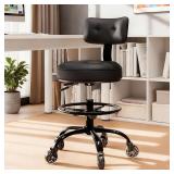 $109 Office Drafting Chair with Footrest (Black)
