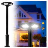$180 Solar Lamp Post Light with Pole IP67