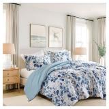 Lightweight Seersucker Floral King 3P