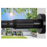 Tension Curtain Rod 40-126.5IN Black 1.26' Rod