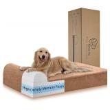 $129 Orthopedic Dog Bed 7' Memory Foam 48x30 Khaki