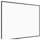 JILoffice Magnetic Whiteboard 48x36, Black