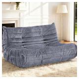 $260 HABUTWAY Bean Bag Chair, 2-Seater Grey