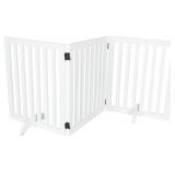 24' Height Dog Gate, 3 Panels, White