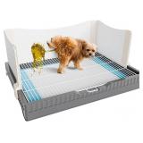 Oneluck Dog Litter Box with High Pee Walls