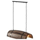 $120 PakaLife Antique Wood Wine Barrel Pendant