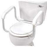 DMI Toilet Safety Rails, Easy Assembly, White