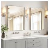$150 USHOWER 24x36' Brushed Nickel Mirrors (2)