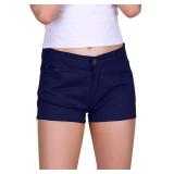 HDE Women's Solid Color Denim Shorts