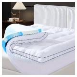 $110 4-Inch Queen Mattress Topper, Gel Memory Foam