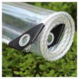 Outdoor Clear Tarp Curtain PVC Rainproof