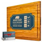 Bearchop Teak Cutting Board 24x18x1.5'