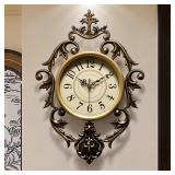 Vintage Wall Clock, 21'x15' Digital Battery