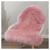 LLB Genuine Sheepskin Rug 2x3 ft (Light Pink)