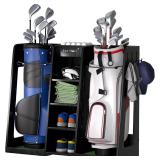 $200 Wooden Golf Storage Organizer & Bag Holder
