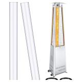 VIHOSE 2 Pcs Quartz Glass Tube for Heater
