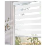 Persilux Cordless Zebra Blinds 27x64 White