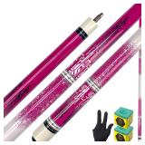 57-Inch Pool Cue with Leather Tip