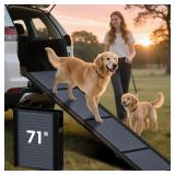 HBTower 71' Folding Dog Ramp, 250lb