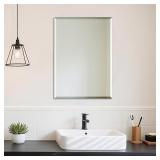 Ruomeng Wall Mirror Beveled Edge 20x28