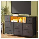 $104 Whonline Black Dresser with LED Lights
