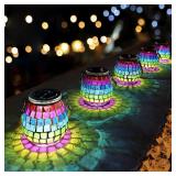 Cooo 2 Pack Mosaic Solar Lantern IP68 Light