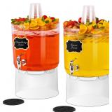 2-Gallon Beverage Dispenser Set with Spigot