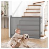 (Missing a Clip) Retractable Gate - 55' Grey