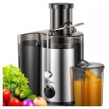 Qcen Juicer, 500W, Stainless Steel (Black)