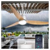 $140 Depuley 52-Inch Outdoor Ceiling Fan