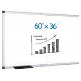 VIZ-PRO Magnetic Dry Erase Board 60x36