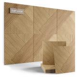 $120 Fluxynara Felt Bulletin Board - Oak/Diamond