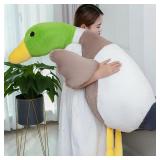 Mallard Duck Plush 29.5in Hug Pillow