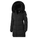 ASPO Women s Winter Puffer Coat, Fleece Parka xxl