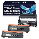 ZIPRINT TN760 Toner & DR730 (3-Pack)