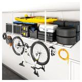 $130 FLEXIMOUNTS 4x8 Overhead Garage Rack, 6 Hooks