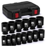 CASOMAN 14pc 3/4' Drive Axle Nut Socket Set