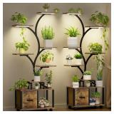 $230 65' Plant Stand with Grow Light 9-Tier, 2Pack