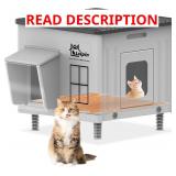 Indestructible Heated Cat House Outside Cats