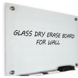 Real Glass Dry Erase Board 18x24, Frameless