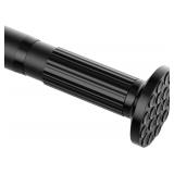 ZipGlo Tension Curtain Rod 51-128in, Black