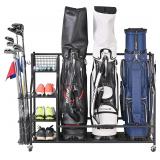 $200 Mythinglogic Golf Bag Storage Rack (3)