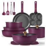 CAROTE 21pcs Pots & Pans Set, Nonstick