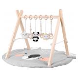 GOUTIME Baby Play Gym   Wooden Montessori