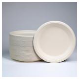 Compostable Paper Plates 9' 125 Pack