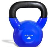 Yes4All Kettlebell, 5-100 lb Vinyl Cast Iron