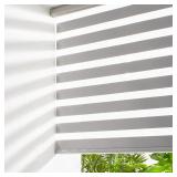 $110 Persilux Cordless Zebra Blinds (70x72) Grey